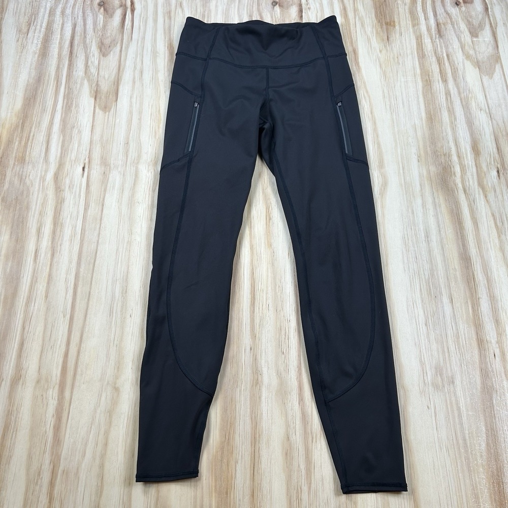Athleta Rainer Legging Size Medium Tall MT Tight Black Pockets
